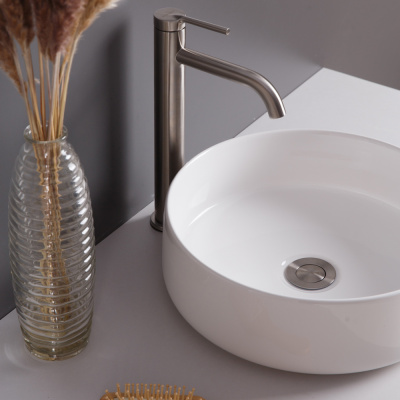 BelBagno BB1357 Накладная раковина круглая 36 см от интернет-магазина Purezza 