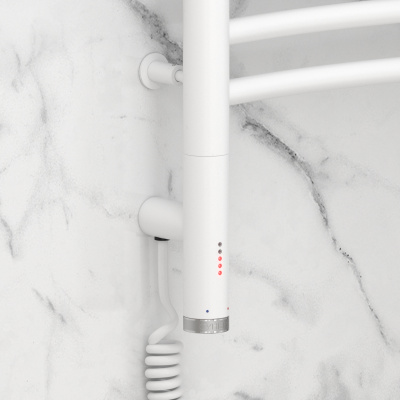 Сунержа Флюид 3.0 Электрический полотенцесушитель 800х600 Матовый белый от интернет-магазина Purezza 